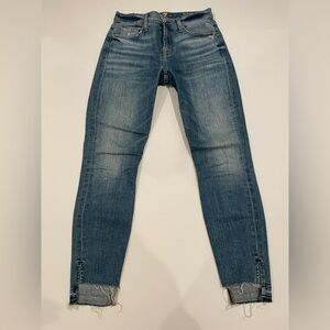 7 For All Mankind Jeans Women’s 25 The Ankle Skinny Raw Hem